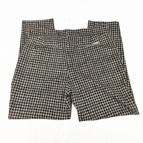 Michael Kors Houndstooth Patterned Print Slacks Blk-Brn SZ XL - Picture 6 of 7